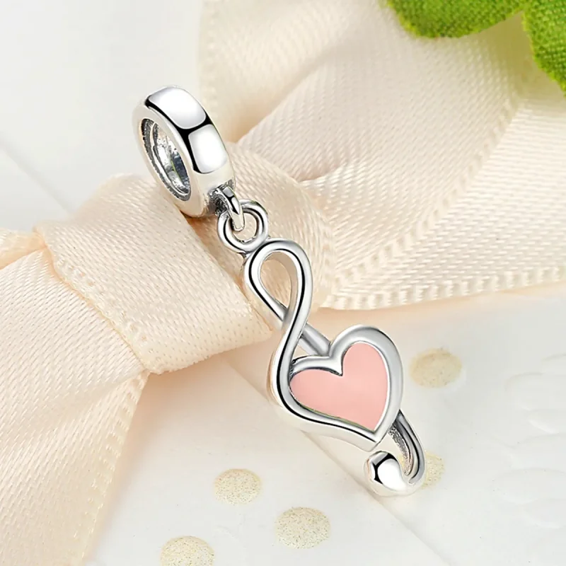 (slika za) Viseči glasbeni zapisi v stilu Pandora Silver - SCC110 - Ogled 5