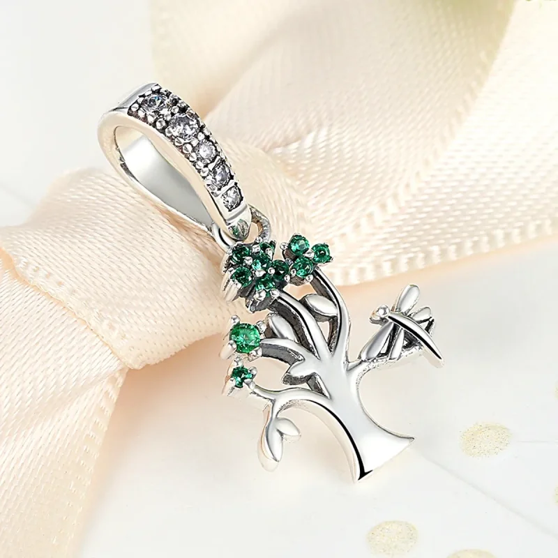 (slika za) Viseči srebrni drevo življenja v stilu Pandora - SCC117 - Ogled 6