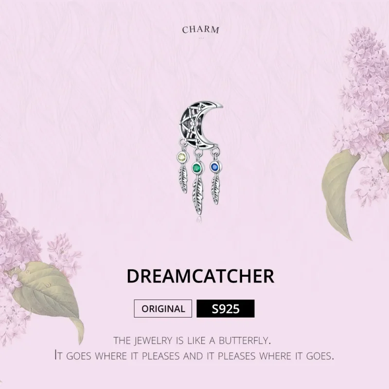 (slika za) Viseči srebrni lovilec sanj v stilu Pandora - SCC1232 - Ogled 2