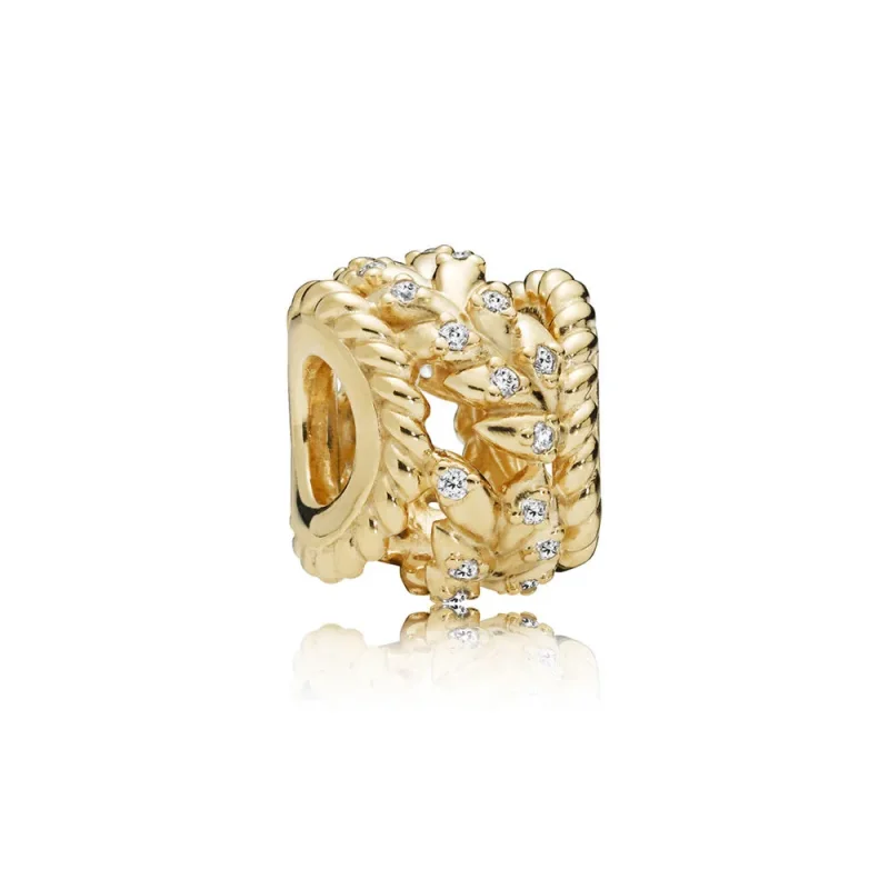 (slika za) Dazzling Grain Swirls Charm, PANDORA Shine™ & Clear CZ - 767597CZ - Slika izdelka