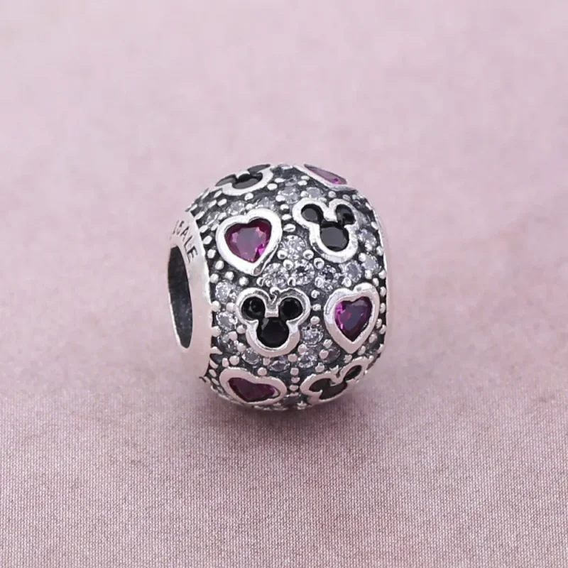 (slika za) Disney, Bleščeči Mickey & Hearts Charm - PANDORA - Ogled 2