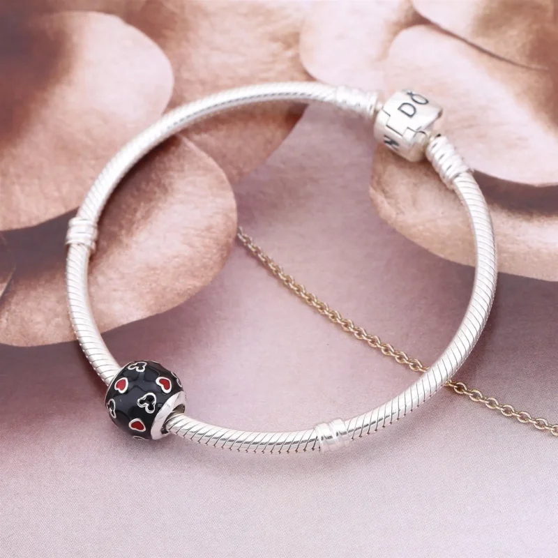 (slika za) Disney, Mickey & Hearts Charm - PANDORA - Ogled 2