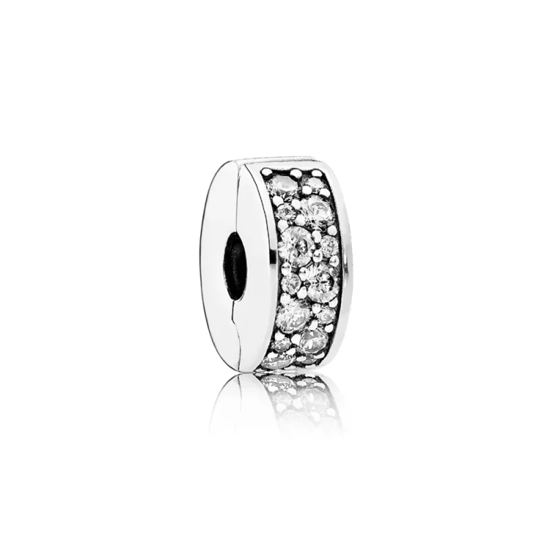 (slika za) Distančna sponka Shining Elegance PANDORA - 791817CZ - Slika izdelka