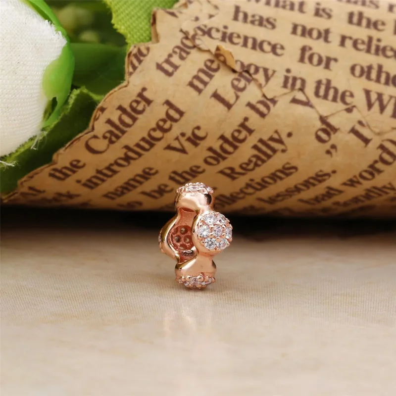 (slika za) Distančnik Modern LovePods™, PANDORA Rose™ & Clear CZ - 787292CZ - Ogled 2