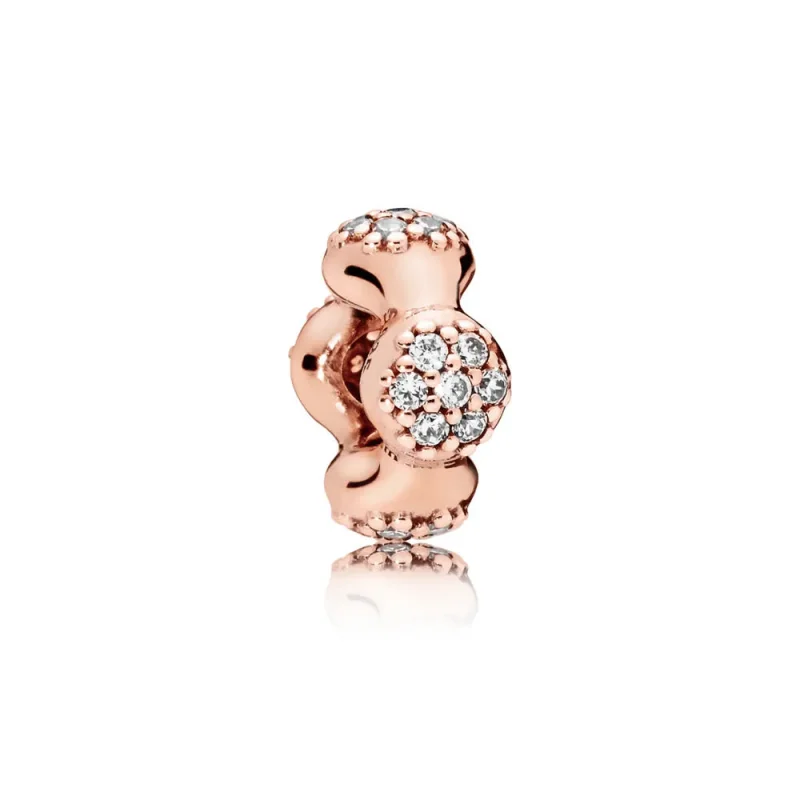 (slika za) Distančnik Modern LovePods™, PANDORA Rose™ & Clear CZ - 787292CZ - Slika izdelka