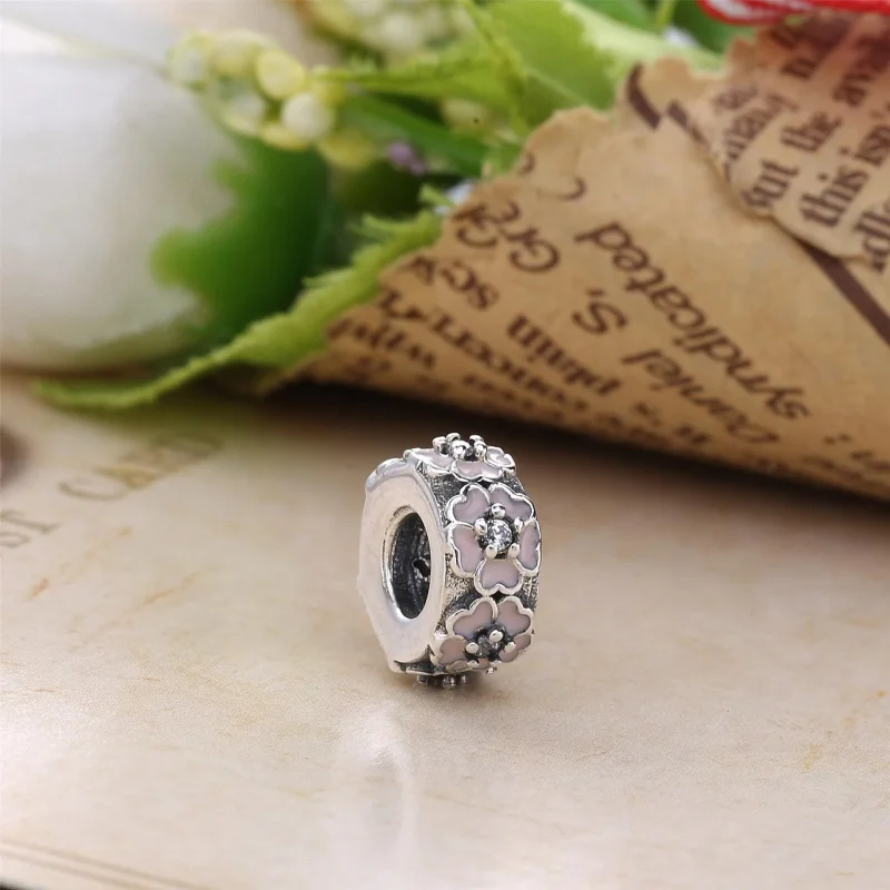 (slika za) Distančnik PANDORA Pink Primrose - 791823EN68A - Ogled 2