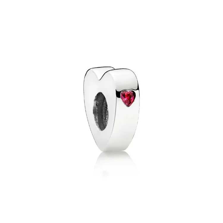 Distančnik PANDORA Two Hearts, prozoren CZ - 796559CZR