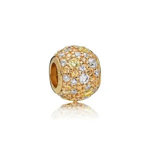 (slika za) Golden Mix Pavé Charm, PANDORA Shine™ Multi-Colored CZ - 767052CSY