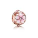 Magnolia Bloom Charm, PANDORA Rose™, Blush Pink Crystal in mešani emajl - 782087NBP