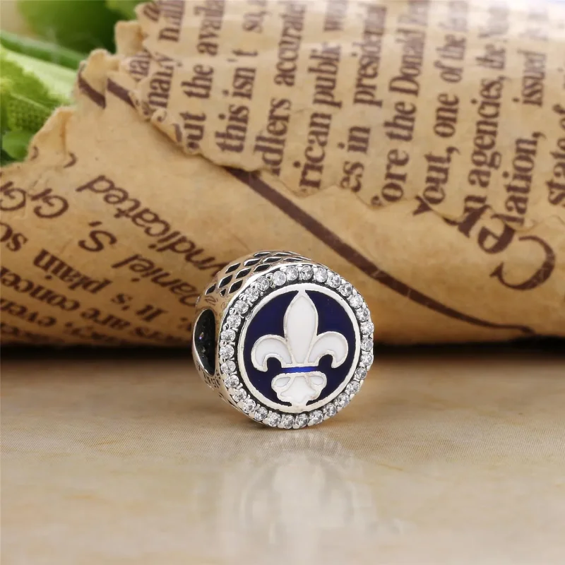 (slika za) Obesek iz emajla Pandora Fleur De Lis - ENG792016CZ_7 - Ogled 2