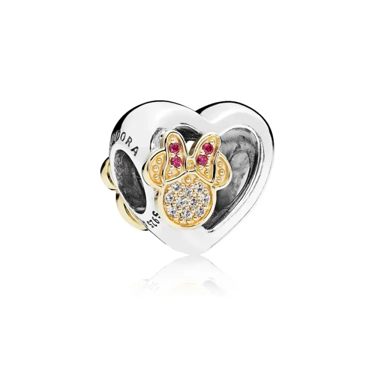 Obesek PANDORA Disney, Mickey & Minnie Love Icons - 796463CZ