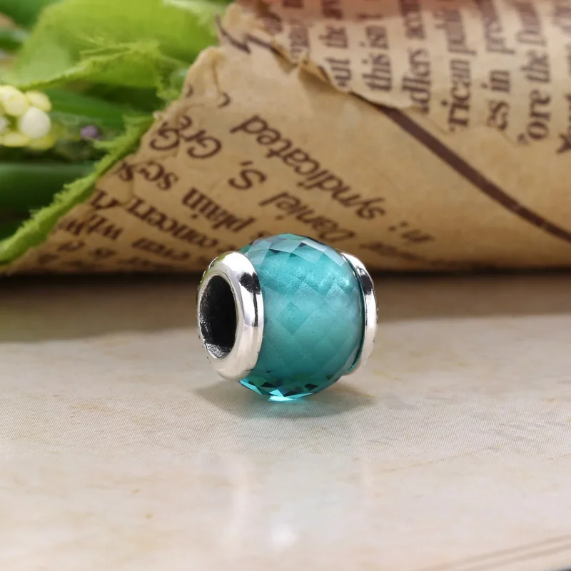 (slika za) Obesek PANDORA FRIENDSHIP, nebesno modri kristal - 796075NBS - Ogled 3