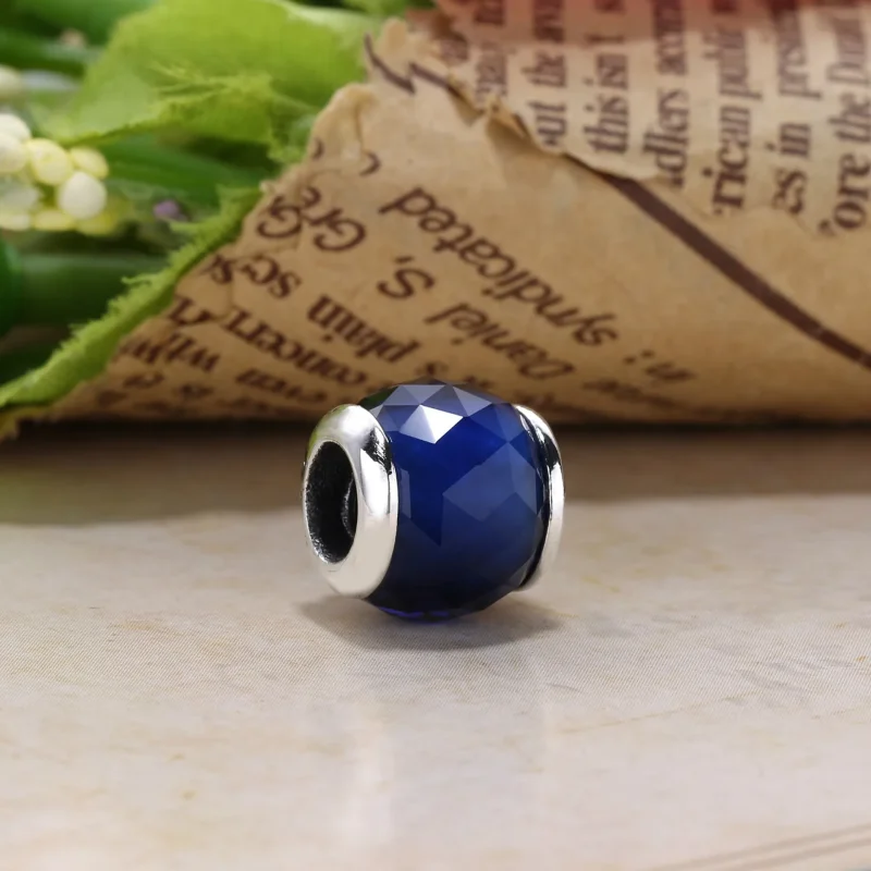 (slika za) Obesek PANDORA FRIENDSHIP, nebesno modri kristal - 796075NBS - Ogled 4