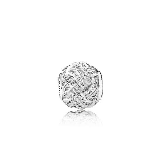 (slika za) Obesek PANDORA FRIENDSHIP, prozoren CZ - 796086CZ