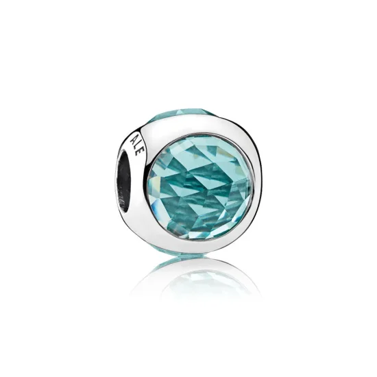(slika za) Obesek PANDORA Radiant Droplet Icy Green Crystals - 792095NIC