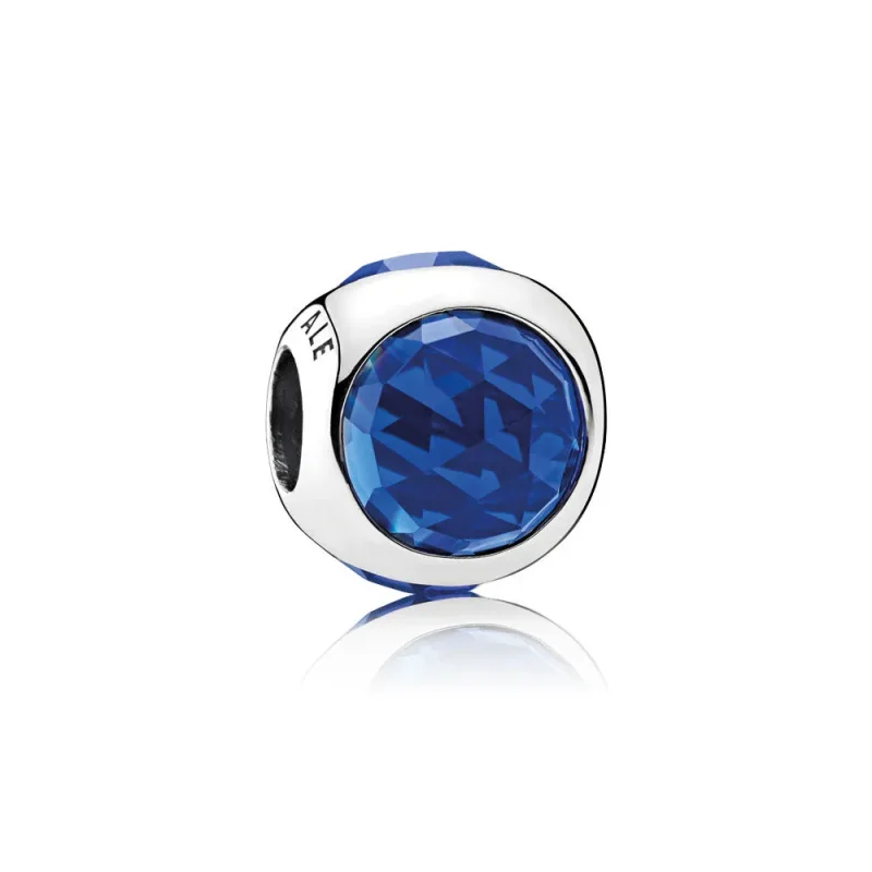 (slika za) Obesek PANDORA Radiant Droplet Royal Blue Crystals - 792095NCB - Slika izdelka