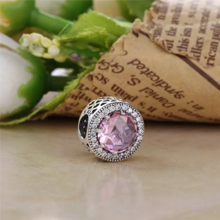 Obesek PANDORA Radiant Hearts, prozoren CZ - 791725CZ