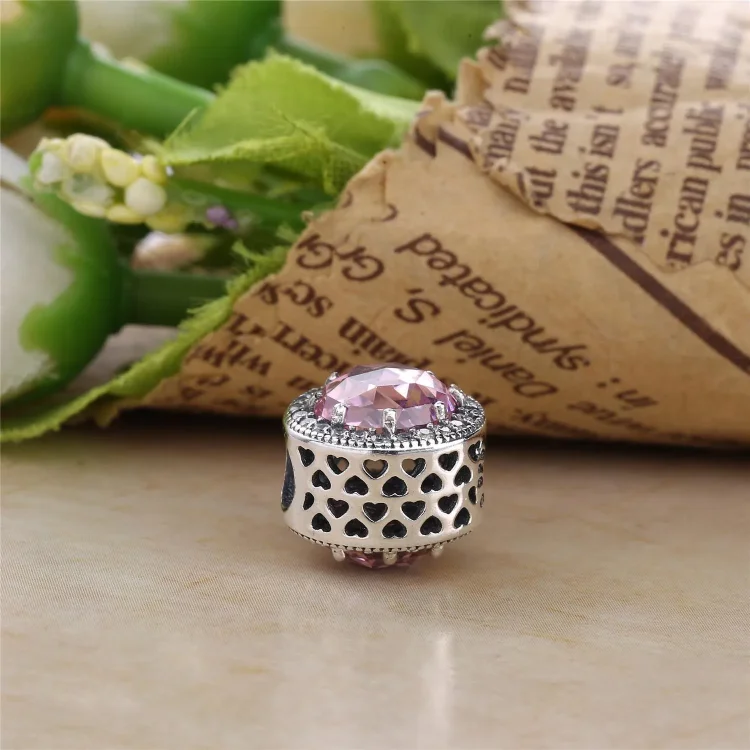 Obesek PANDORA Radiant Hearts, prozoren CZ - 791725CZ