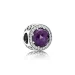 Obesek PANDORA Royal Purple Radiant Hearts - 791725NRP