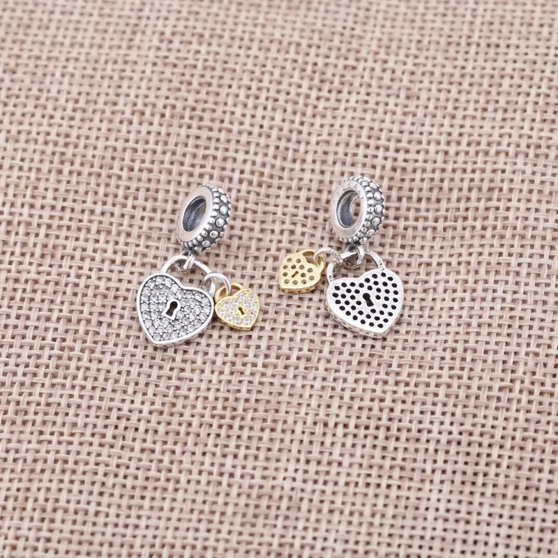 (slika za) Obesek z obeskom PANDORA Love Locks - 791807CZ - Ogled 3