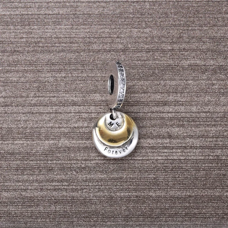 (slika za) Obesek z obeskom PANDORA You & Me Forever - 791979CZ - Ogled 3