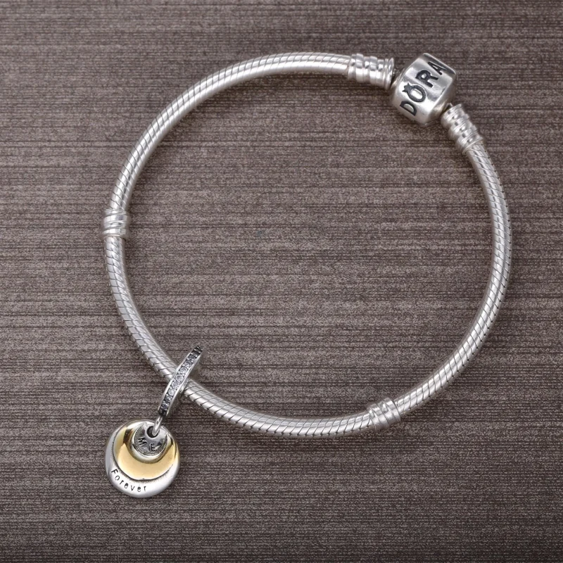 (slika za) Obesek z obeskom PANDORA You & Me Forever - 791979CZ - Ogled 5