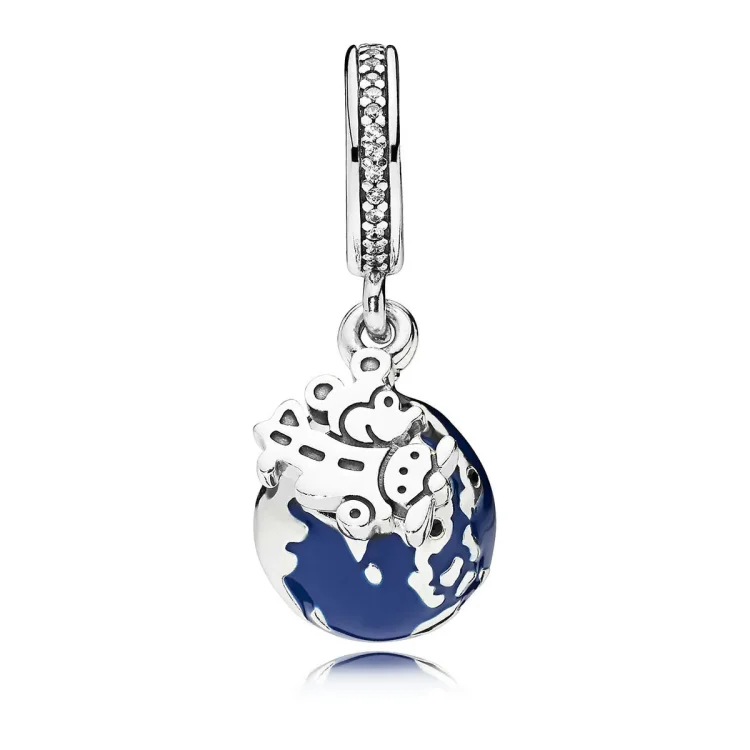 Obesek za globus Mickey Mouse, PANDORA - 7501057371914P