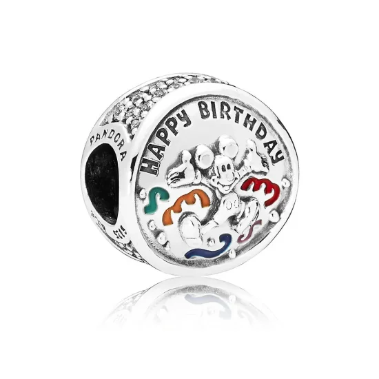 (slika za) Obesek za rojstni dan Mickey Mouse, PANDORA - 7501057371912P