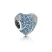 PANDORA Aqua Heart Charm, Aqua London Blue Crystals Clear CZ - 797015NABMX PANDORA Aqua Heart Charm, Aqua London Blue Crystals Clear CZ - 797015NABMX