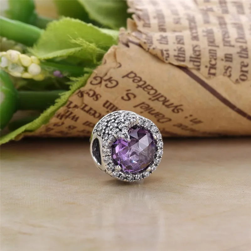 (slika za) PANDORA bleščeč obesek s snežinkami, somračno modri kristali, prozoren CZ - 7963 - Ogled 4