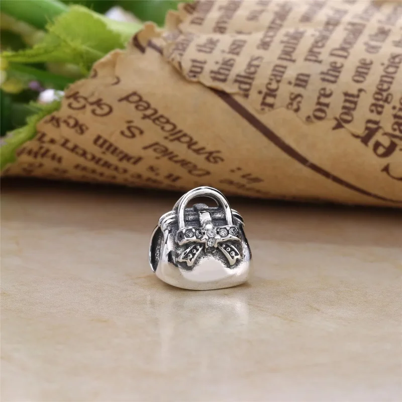 (slika za) PANDORA Bleščeč obesek za torbico, prozoren CZ - 791534CZ - Ogled 2