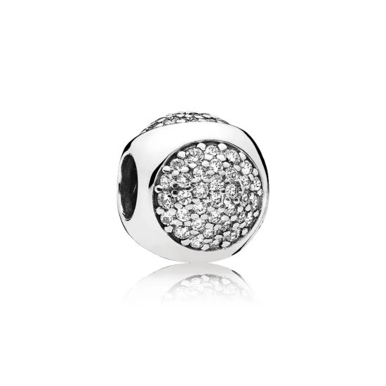 (slika za) PANDORA bleščeča kapljica prozoren obesek CZ - 796214CZ