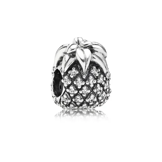 (slika za) PANDORA Bleščeči ananas, prozoren Cz Charm - 791293CZ