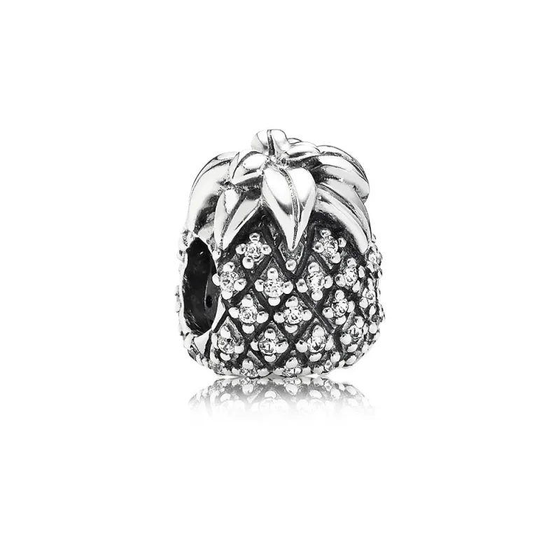 (slika za) PANDORA Bleščeči ananas, prozoren Cz Charm - 791293CZ - Slika izdelka