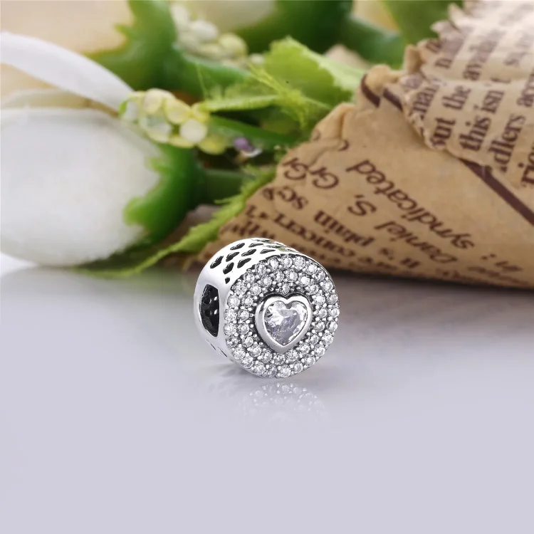 PANDORA Bleščeči obesek v obliki srca - PX00190-1
