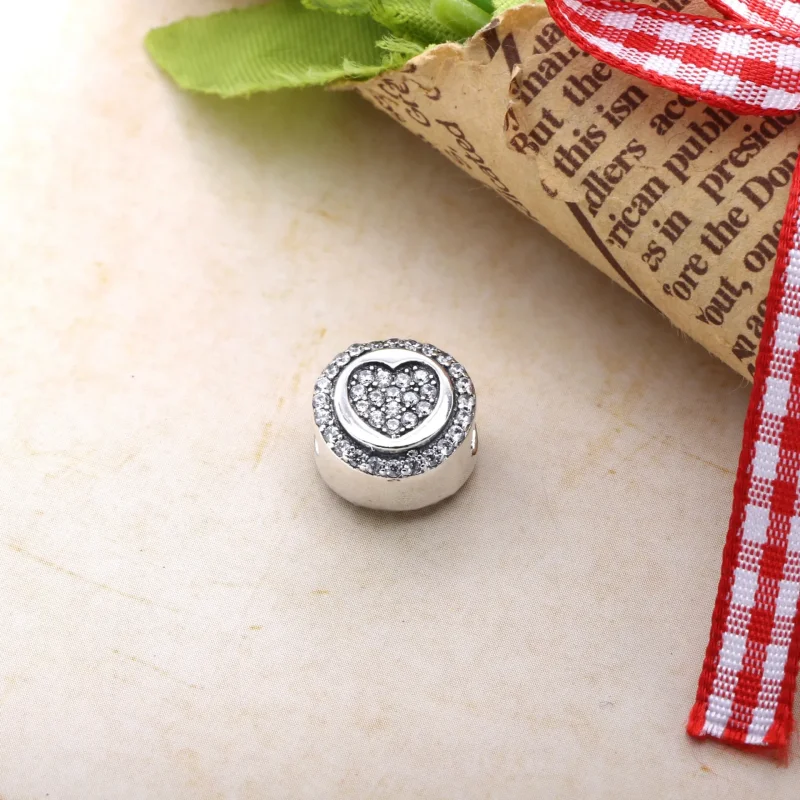 (slika za) PANDORA bleščeči obesek v obliki srca - PX00242-1B - Ogled 2