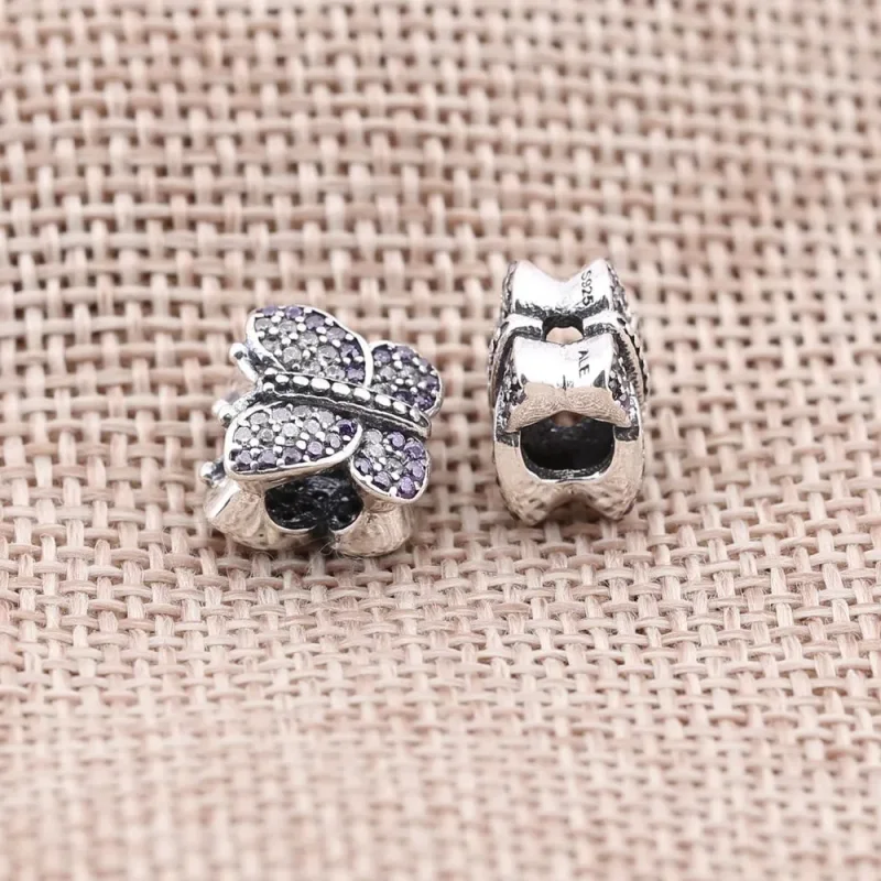 (slika za) PANDORA Bleščeči obesek z metulji - 791257ACZ - Ogled 2