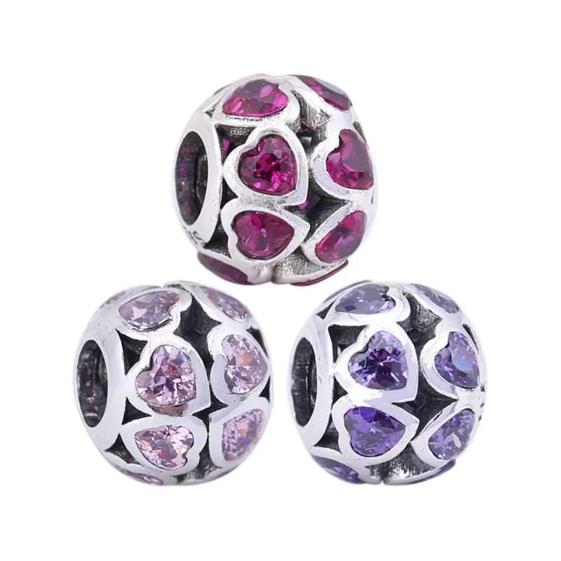 (slika za) PANDORA Bleščeči obesek z odprtim srcem - 791250CZS - Ogled 5