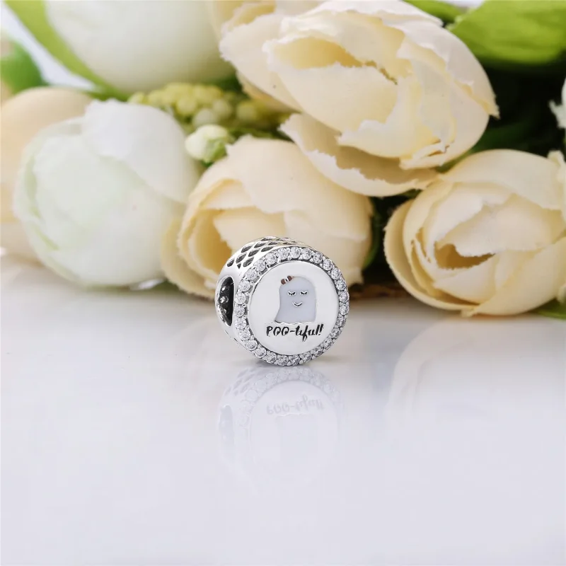 (slika za) PANDORA Botiful Charm, mešani emajl & prozoren CZ - ENG792016CZ_20 - Ogled 2