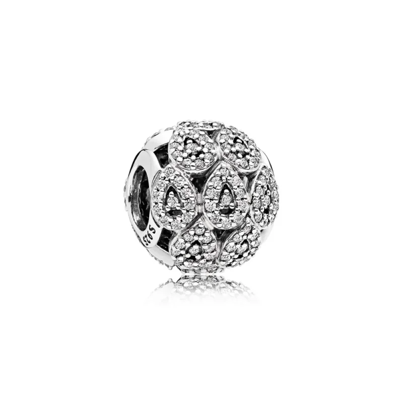(slika za) PANDORA Cascading Glamour Clear CZ Charm - 796271CZ - Slika izdelka