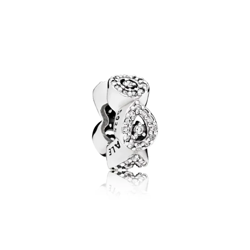 (slika za) PANDORA Cascading Glamour Clear CZ distančnik - 796270CZ - Slika izdelka