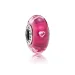 PANDORA Cerise obesek v obliki srca, prozorno muransko steklo CZ - 791664PCZ PANDORA Cerise obesek v obliki srca, prozorno muransko steklo CZ - 791664PCZ