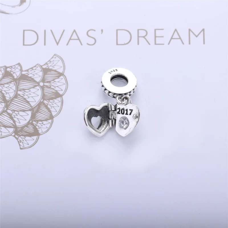 (slika za) PANDORA Club Charm 2017, 0,01ct TW h/vs diamant - 792092D Viseči - Ogled 2