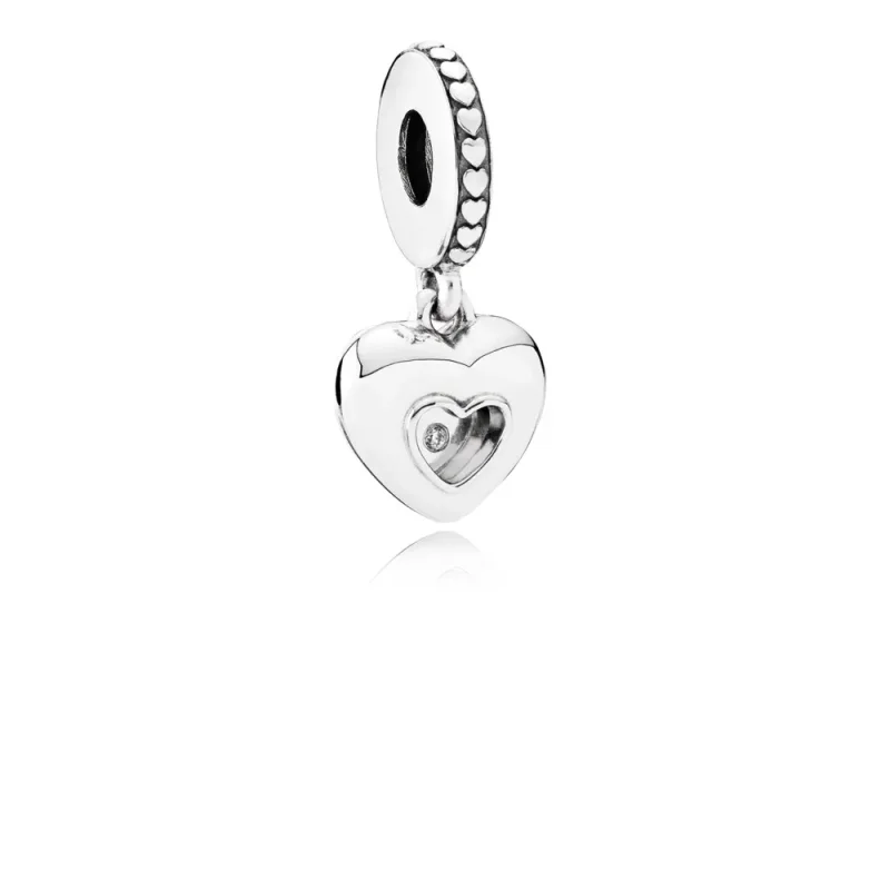 (slika za) PANDORA Club Charm 2017, 0,01ct TW h/vs diamant - 792092D Viseči - Slika izdelka