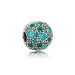 PANDORA Cosmic Stars, večbarvni kristali Teal CZ sponka - 791286MCZMX