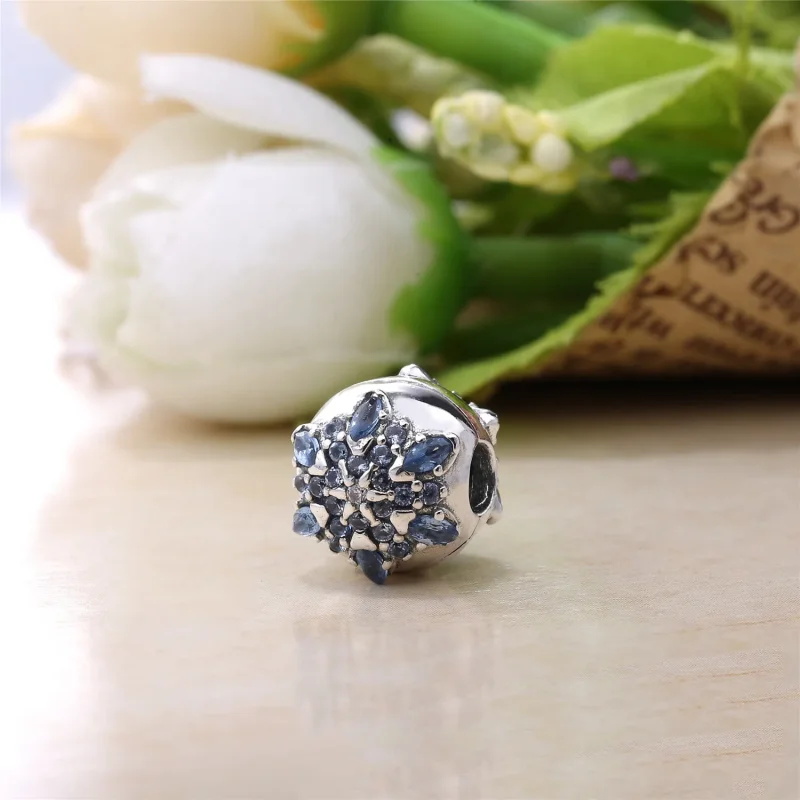 (slika za) PANDORA Crystalized Snowflake Sponka, Večbarvna Crystal Clear CZ - 791997NMB - Ogled 3