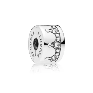 (slika za) PANDORA Dazzling Crown Clip, prozorna CZ - 797634CZ