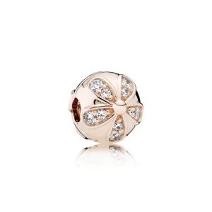 (slika za) PANDORA Dazzling Daisies Rose Gold Clip - 781493CZ