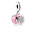 PANDORA Devoted Heart, Pink Enamel Clear CZ viseči obesek - 792149EN24 PANDORA Devoted Heart, Pink Enamel Clear CZ viseči obesek - 792149EN24