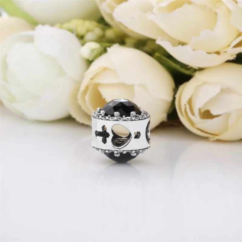 (slika za) PANDORA Disney, Evil Queen's Black Magic Charm, Black Crystals & Clear CZ - 7974 - Ogled 3